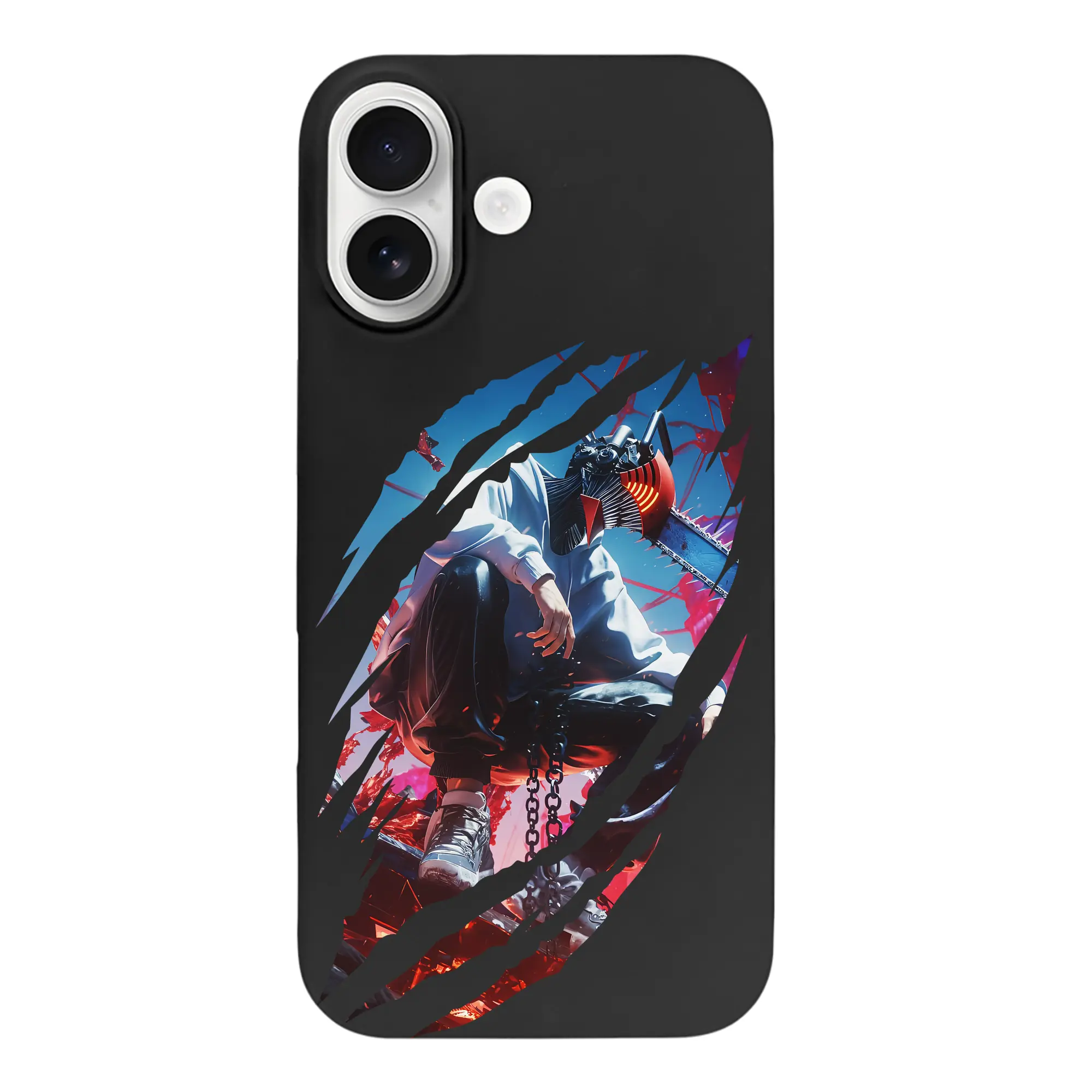 チェンソーマン グッズ,デンジ - iPhone 17 シリーズ シリコンケース 薄型 耐衝撃 指紋防止 ソフトタッチカバー 精密フィット 傷防止 保護ケース iPhone 17/17 Air/17 Pro/17 Pro Max 対応